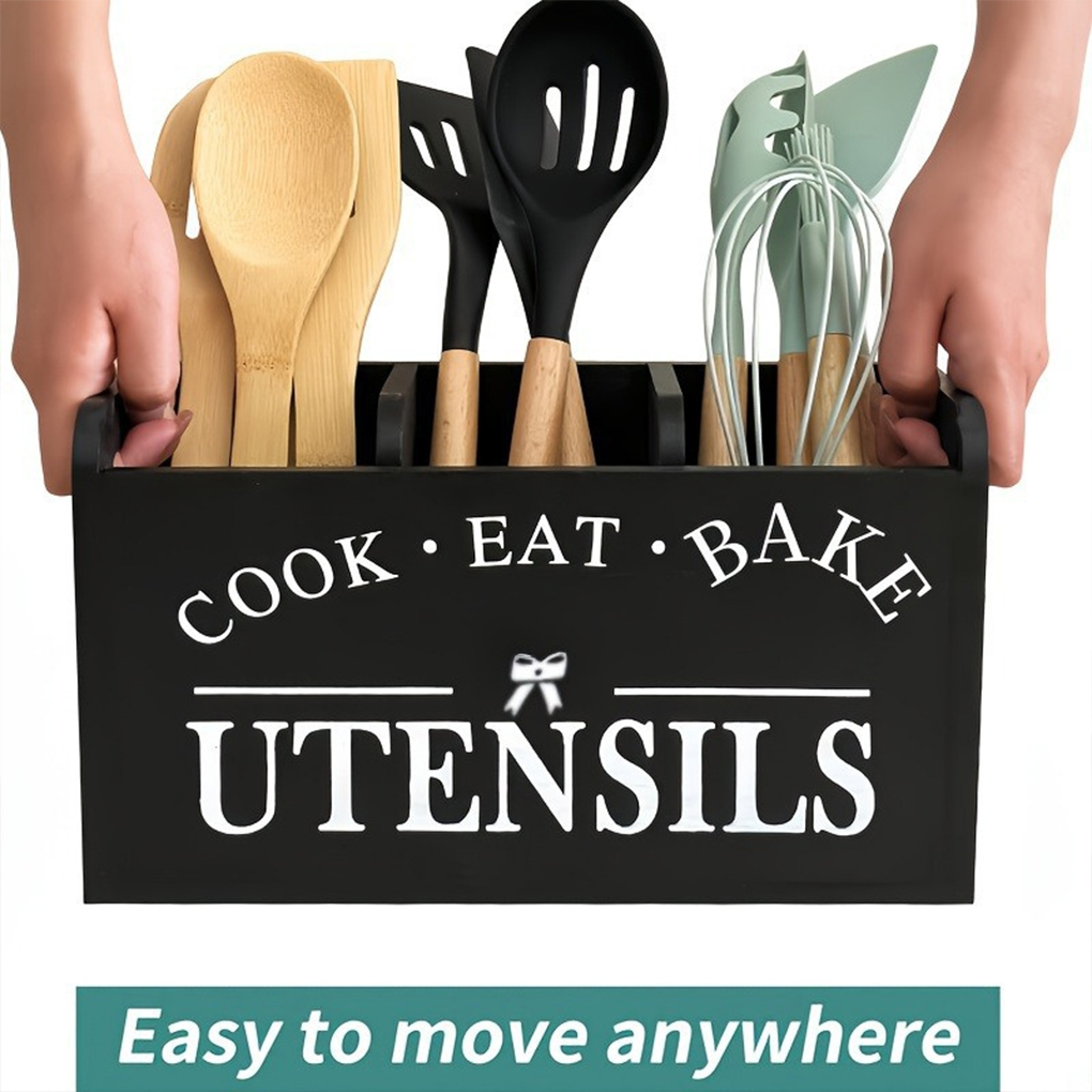 Wood Kitchen Utensils Holder 3 - Kitchen Appliances Storage review and price