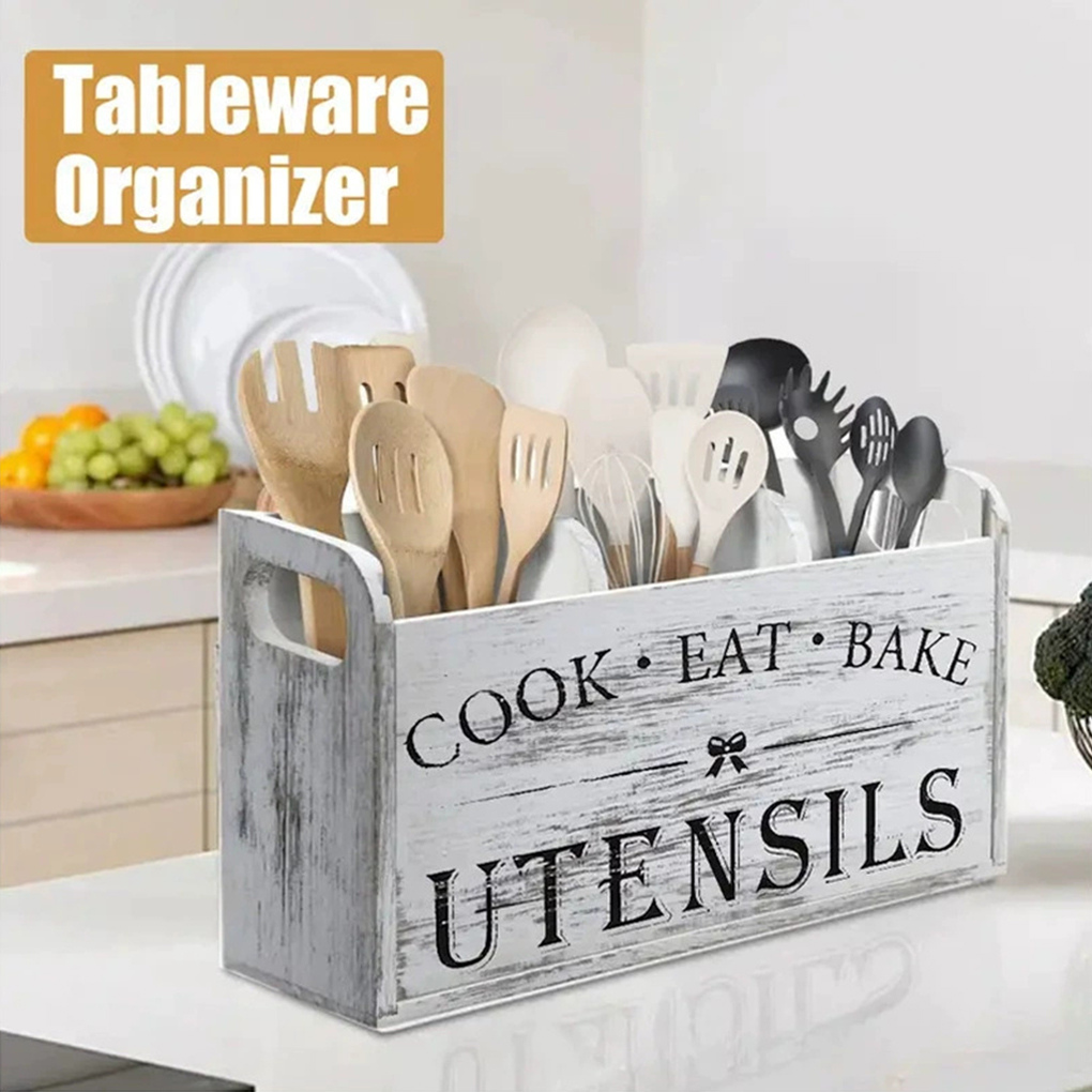 Wood Kitchen Utensils Holder 3 - Kitchen Appliances Storage review and price
