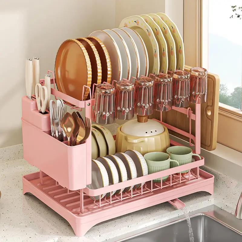 2 Tier Dish Drying Rack For Ki - Kitchen Appliances Storage review and price